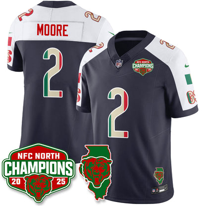 CHI Mexico NFC North Division Champions Vapor Limited Jersey - All Stitched-DTD