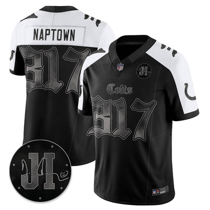 IND 'Dark Gothic' Vapor Limited Jersey - Jim Irsay Patch - All Stitched-DTD