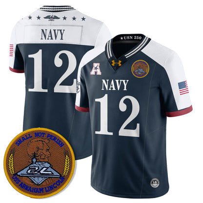 Navy MID Honoring the 250th Anniversary of the United States Navy Jersey - All Stitched-DTD