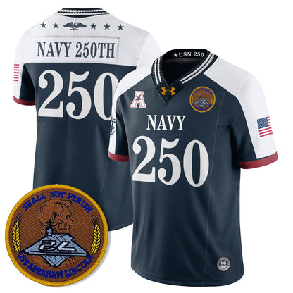 Navy MID Honoring the 250th Anniversary of the United States Navy Jersey - All Stitched-DTD