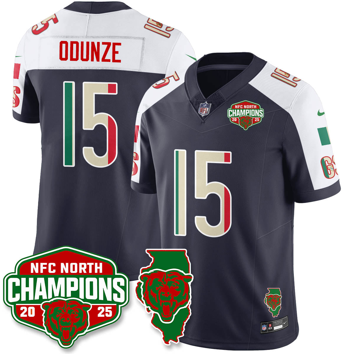 CHI Mexico NFC North Division Champions Vapor Limited Jersey - All Stitched-DTD