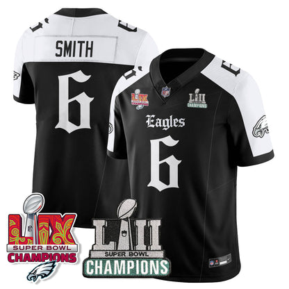 PHI 'Gothic Philly' LII-LIX Super Bowl Champions Vapor Limited Jersey - All Stitched-DTD