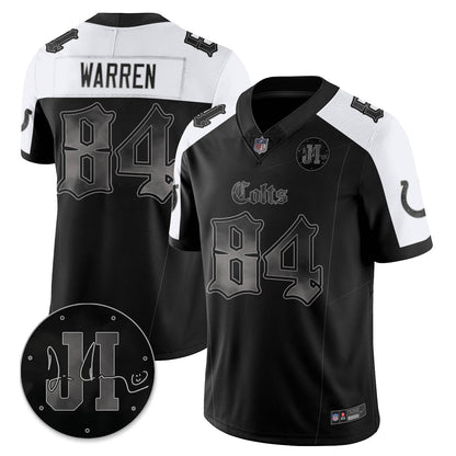 IND 'Dark Gothic' Vapor Limited Jersey - Jim Irsay Patch - All Stitched-DTD