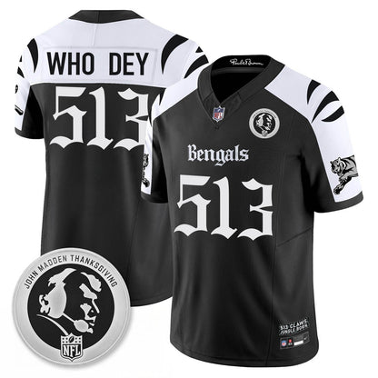 CIN Gothic Vapor Limited Jersey - John Madden Patch - All Stitched-DTD