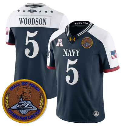 Navy MID Honoring the 250th Anniversary of the United States Navy Jersey - All Stitched-DTD