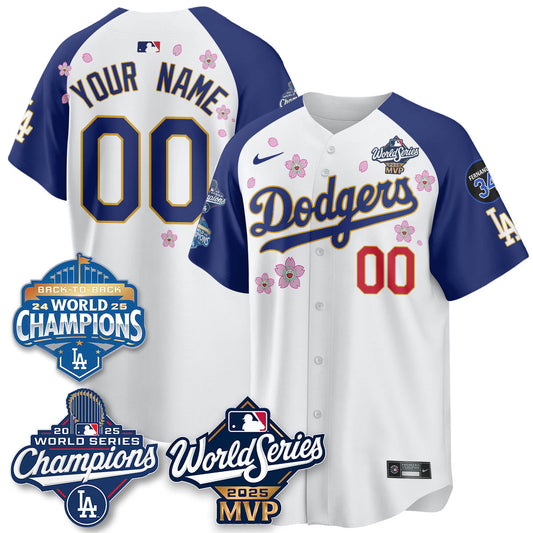 Yoshinobu Yamamoto LAD 2025 World Series MVP Custom Jersey - All Stitched-DTD