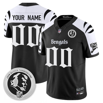 CIN Gothic Vapor Limited Jersey - John Madden Patch - All Stitched-DTD