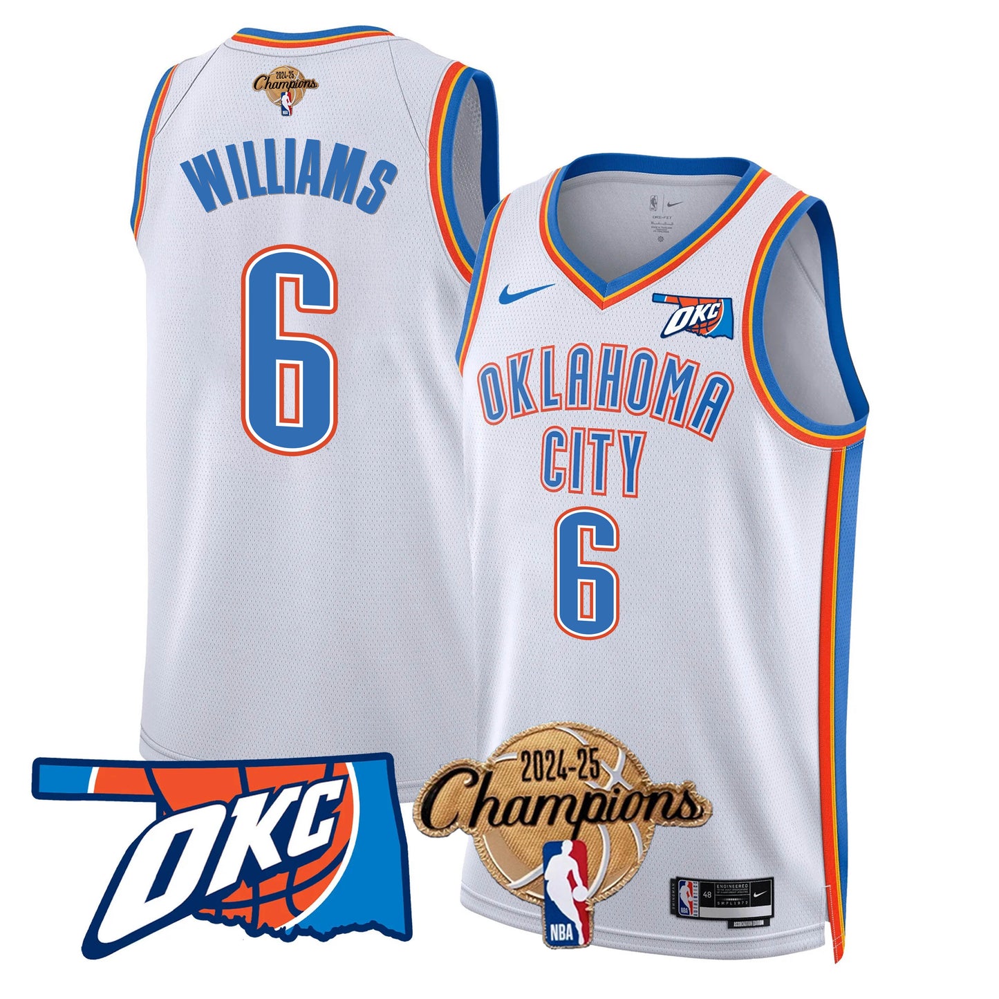 OKC 2024-25 Champions Jersey - All Stitched-DTD