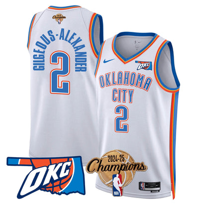 OKC 2024-25 Champions Jersey - All Stitched-DTD