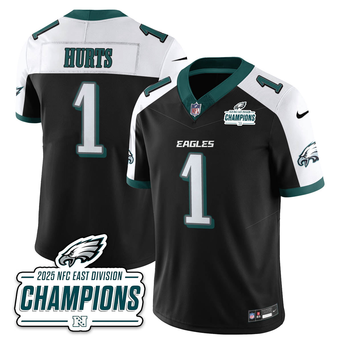 PHI NFC East Champions Vapor Limited Jersey - All Stitched-DTD