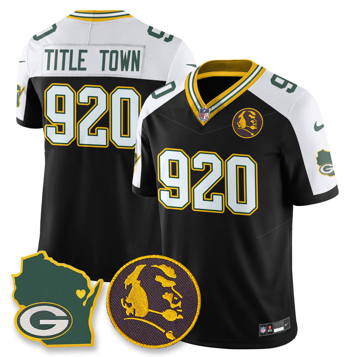 GB Vapor Limited Jersey - John Madden Patch - All Stitched-DTD