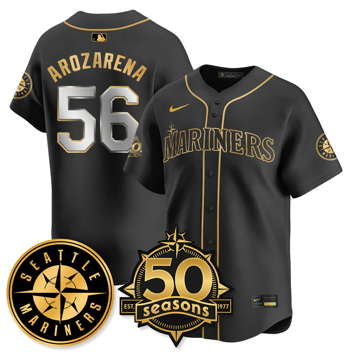 SEA Vapor Premier Limited Jersey - 50th Anniversary - All Stitched-DTD