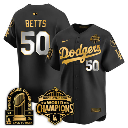 LAD 2025 World Series Champions Jersey - 9x Champs - All Stitched-DTD
