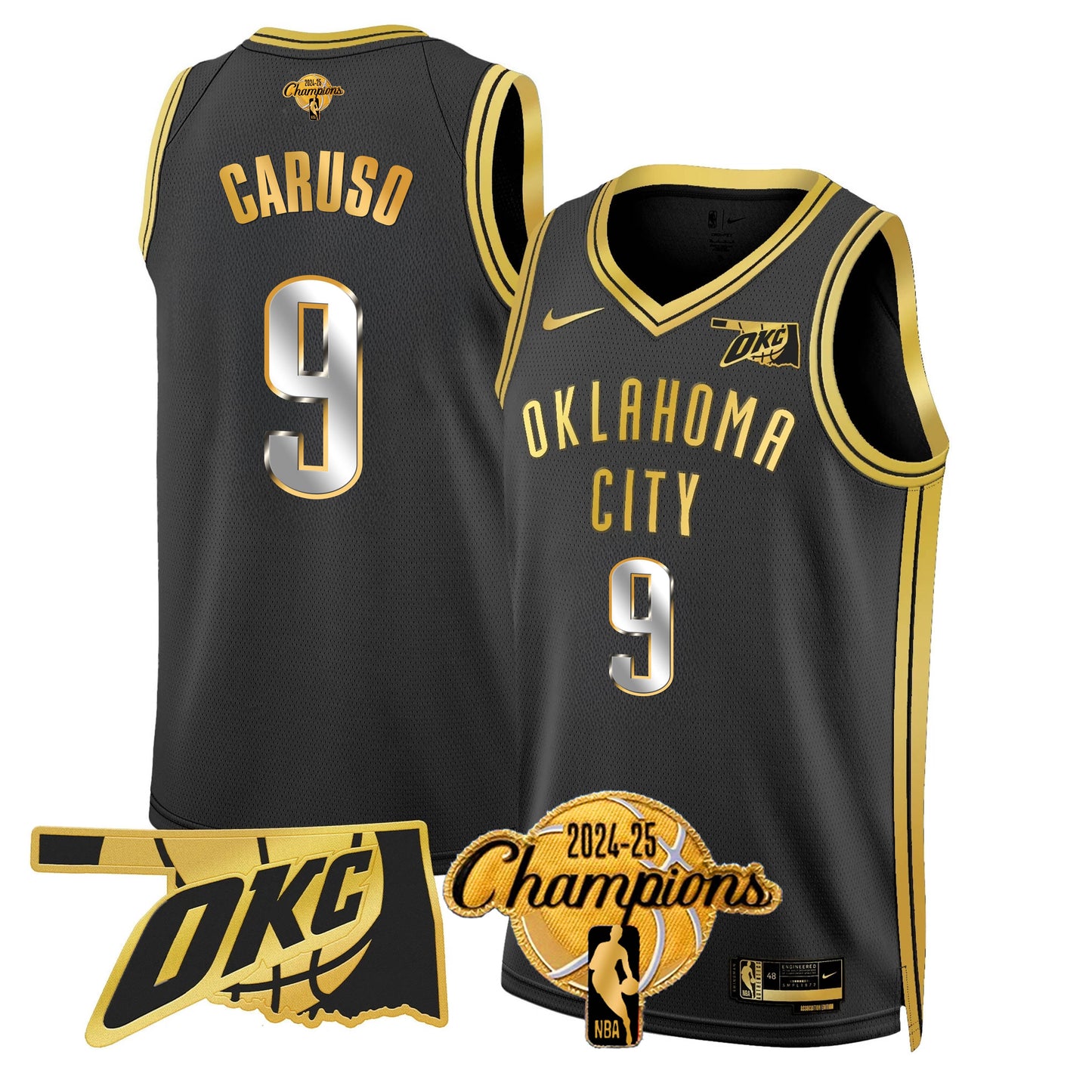 OKC 2024-25 Champions Jersey - All Stitched-DTD