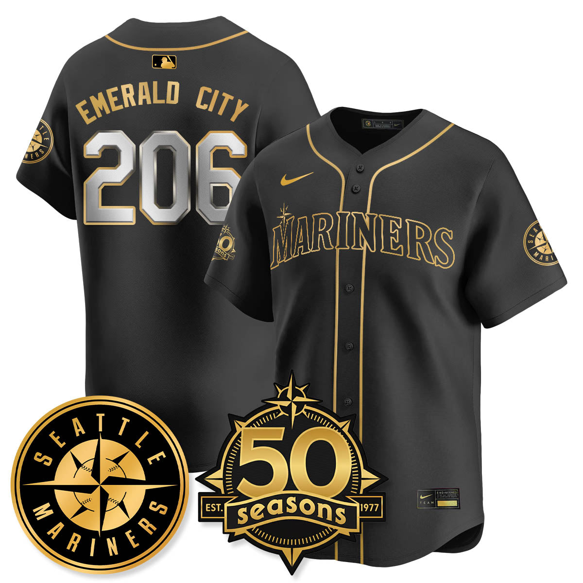 SEA Vapor Premier Limited Jersey - 50th Anniversary - All Stitched-DTD
