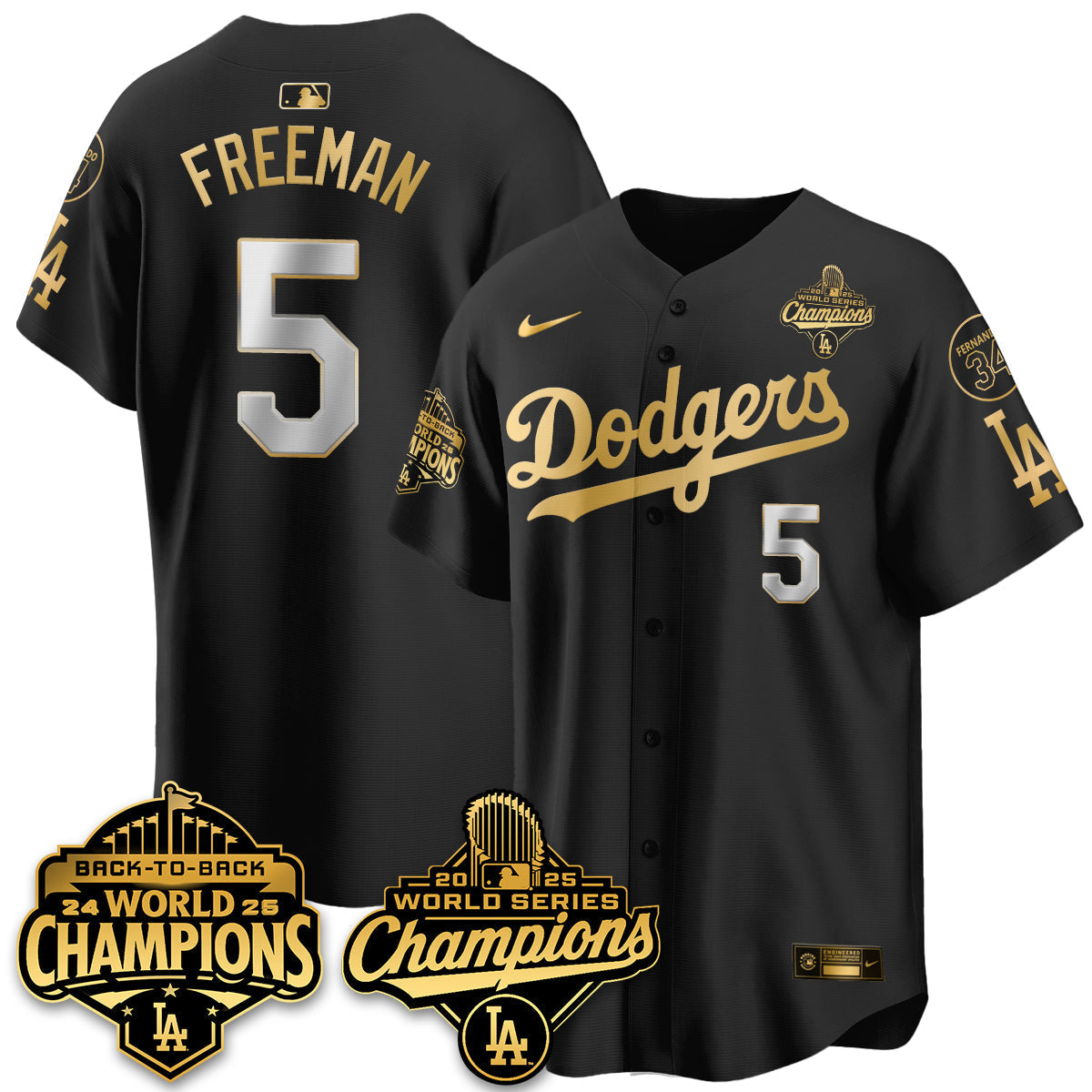 LAD 2025 World Series Champions Jersey - All Stitched-DTD