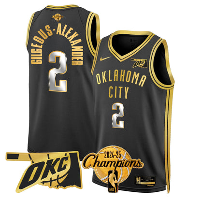 OKC 2024-25 Champions Jersey - All Stitched-DTD