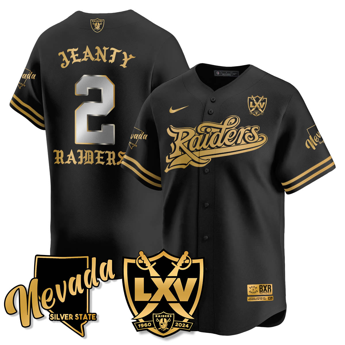 LVR Born x Raised Baseball Jersey - All Stitched-DTD