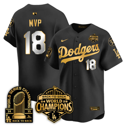 LAD 2025 World Series Champions Jersey - 9x Champs - All Stitched-DTD