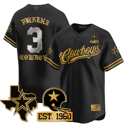 DAL Born x Raised Baseball Jersey - All Stitched-DTD