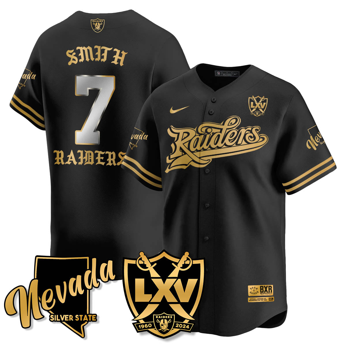 LVR Born x Raised Baseball Jersey - All Stitched-DTD