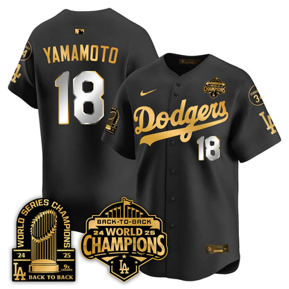 LAD 2025 World Series Champions Jersey - 9x Champs - All Stitched-DTD