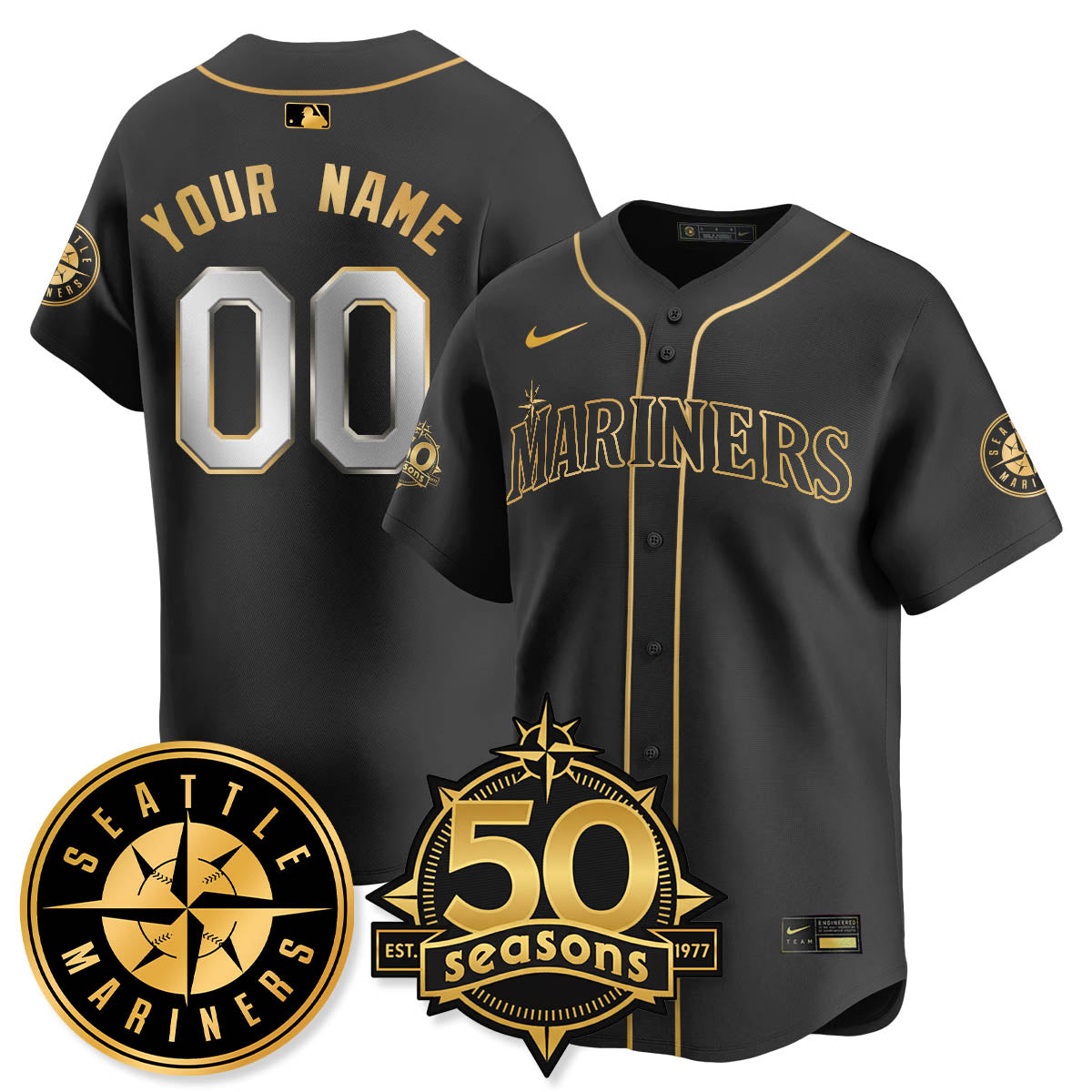 SEA Vapor Premier Limited Jersey - 50th Anniversary - All Stitched-DTD