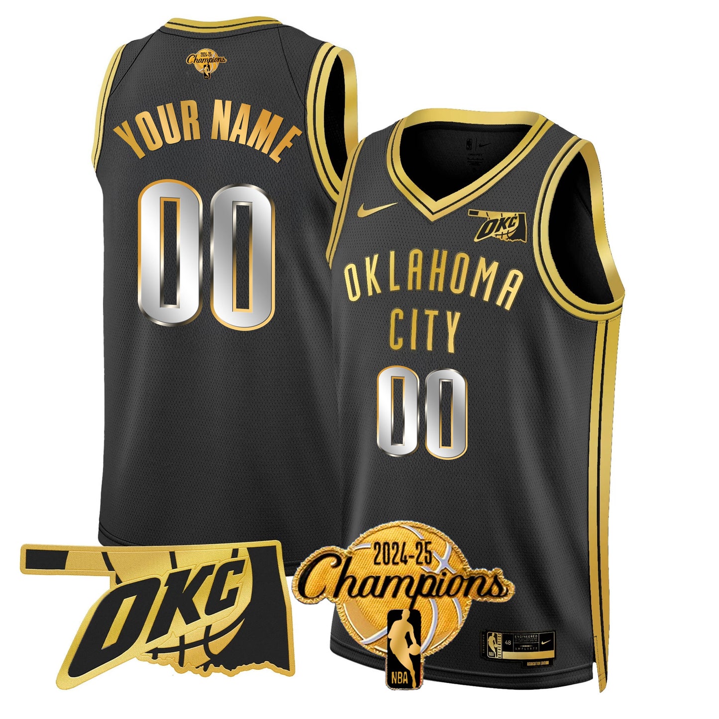 OKC 2024-25 Champions Jersey - All Stitched-DTD