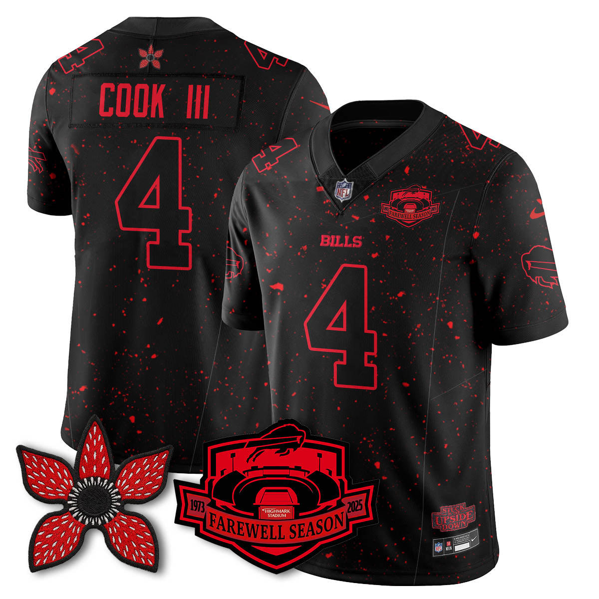 BUF 'Stranger Things Edition' Vapor Limited Jersey - All Stitched-DTD