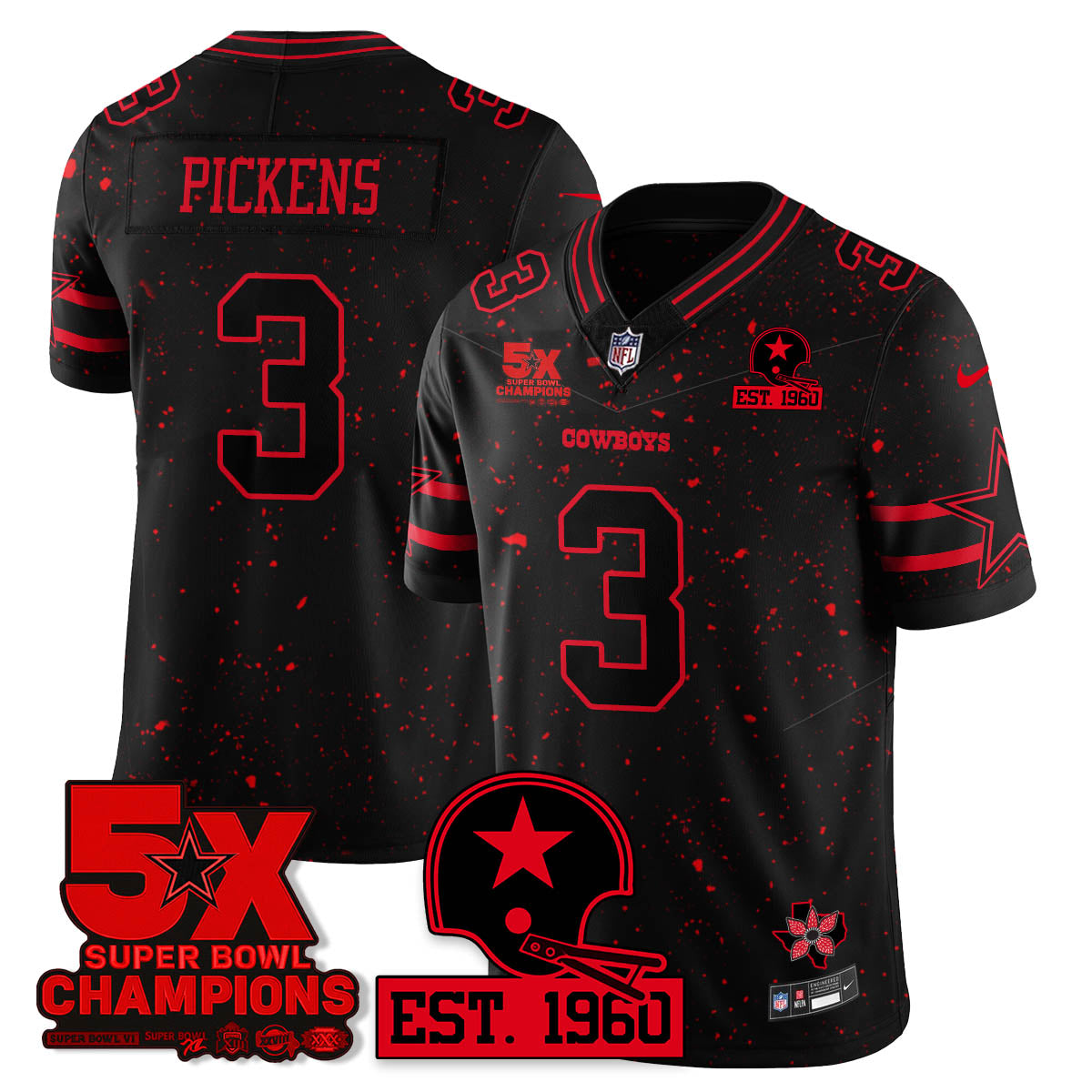 DAL 'Stranger Things Edition' Vapor Limited Jersey - All Stitched-DTD