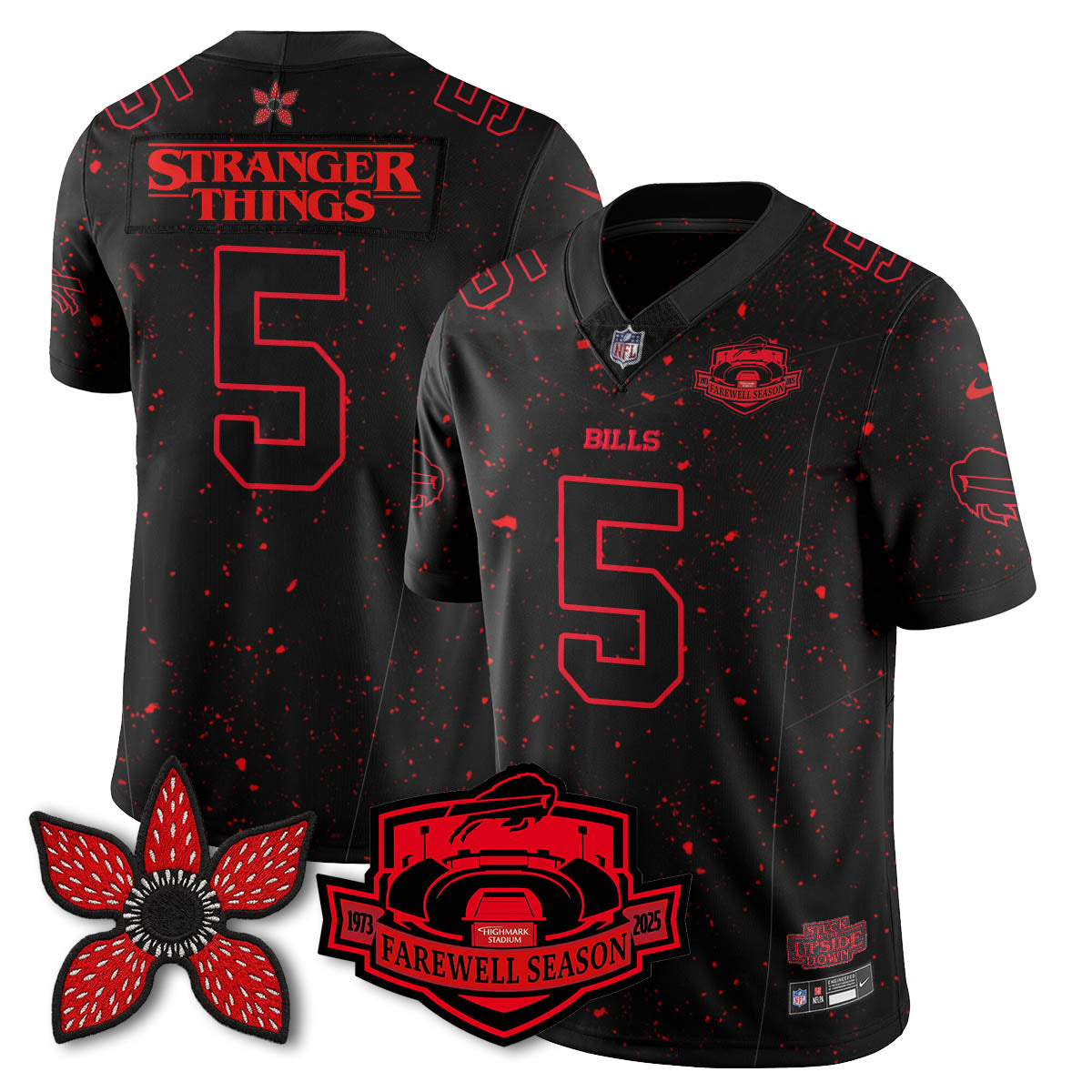BUF 'Stranger Things Edition' Vapor Limited Jersey - All Stitched-DTD