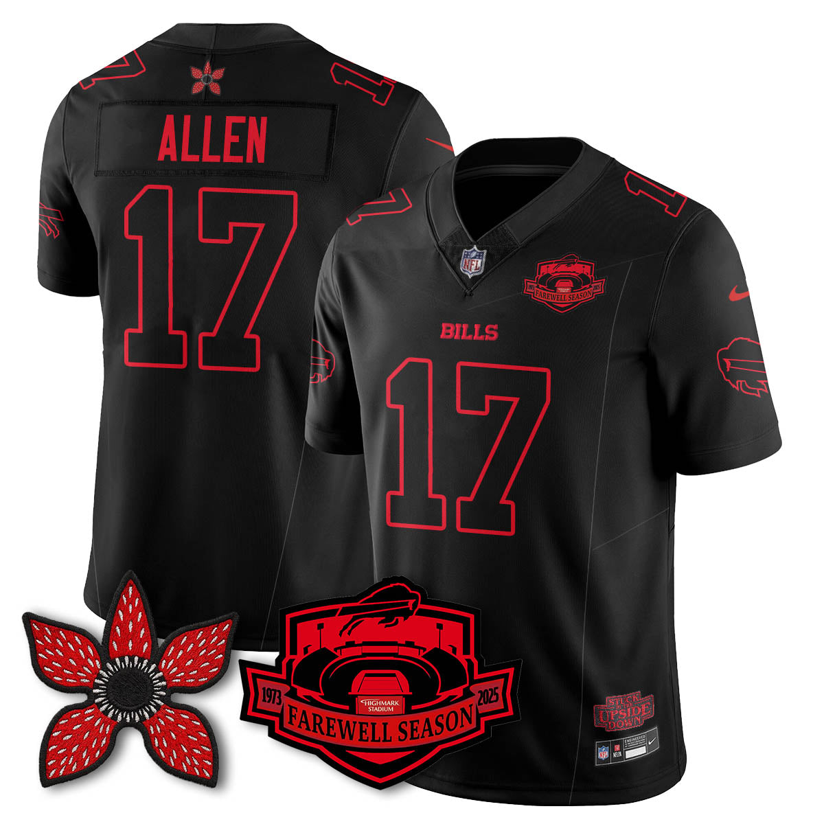 BUF 'Stranger Things Edition' Vapor Limited Jersey - All Stitched-DTD