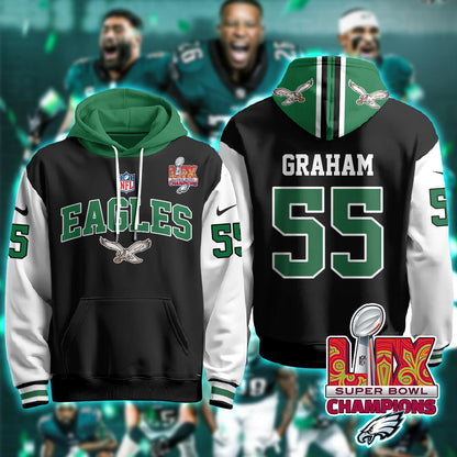PHI Super Bowl LIX Champions Hoodie-DTD