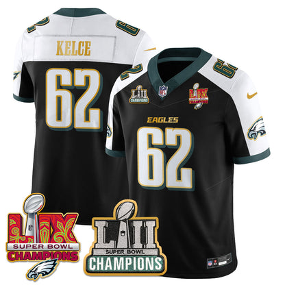 PHI LII-LIX Super Bowl Champions Vapor Limited Gold Jersey - All Stitched-DTD