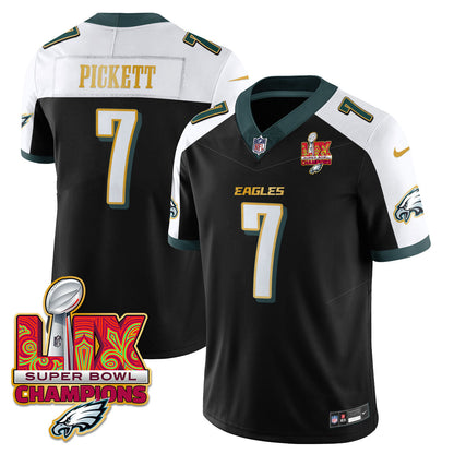 PHI Super Bowl LIX Champions Gold Trim Vapor Limited Jersey - All Stitched-DTD