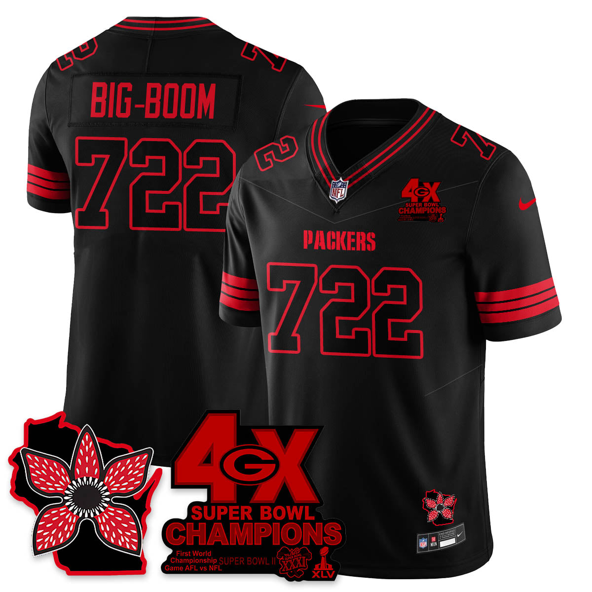 GB 'Stranger Things Edition' Vapor Limited Jersey - All Stitched-DTD