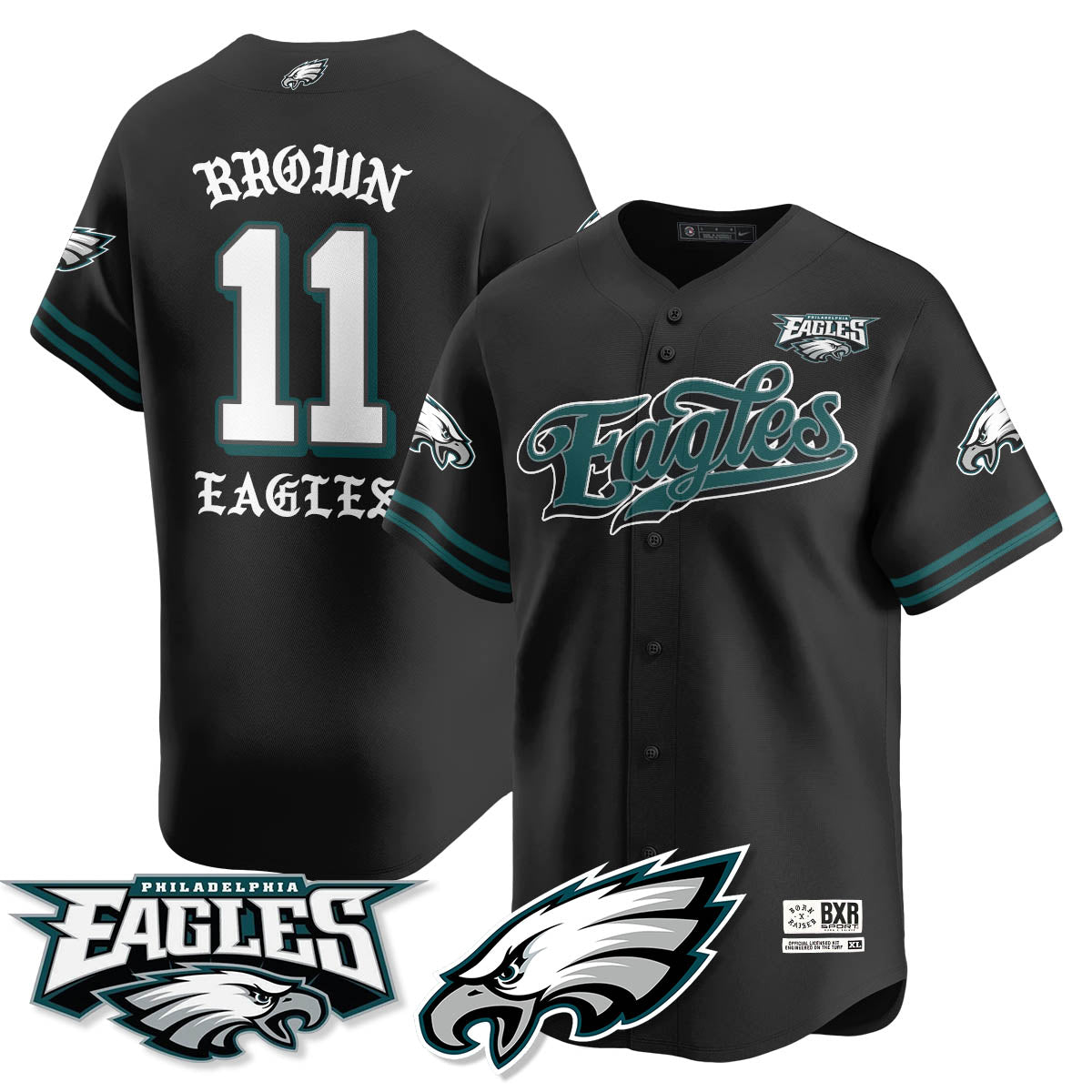 PHI Born x Raised Baseball Jersey - All Stitched-DTD