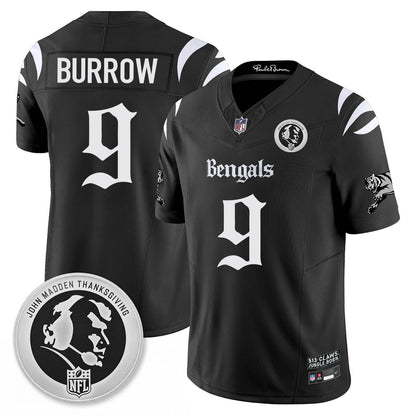 CIN Gothic Vapor Limited Jersey - John Madden Patch - All Stitched-DTD