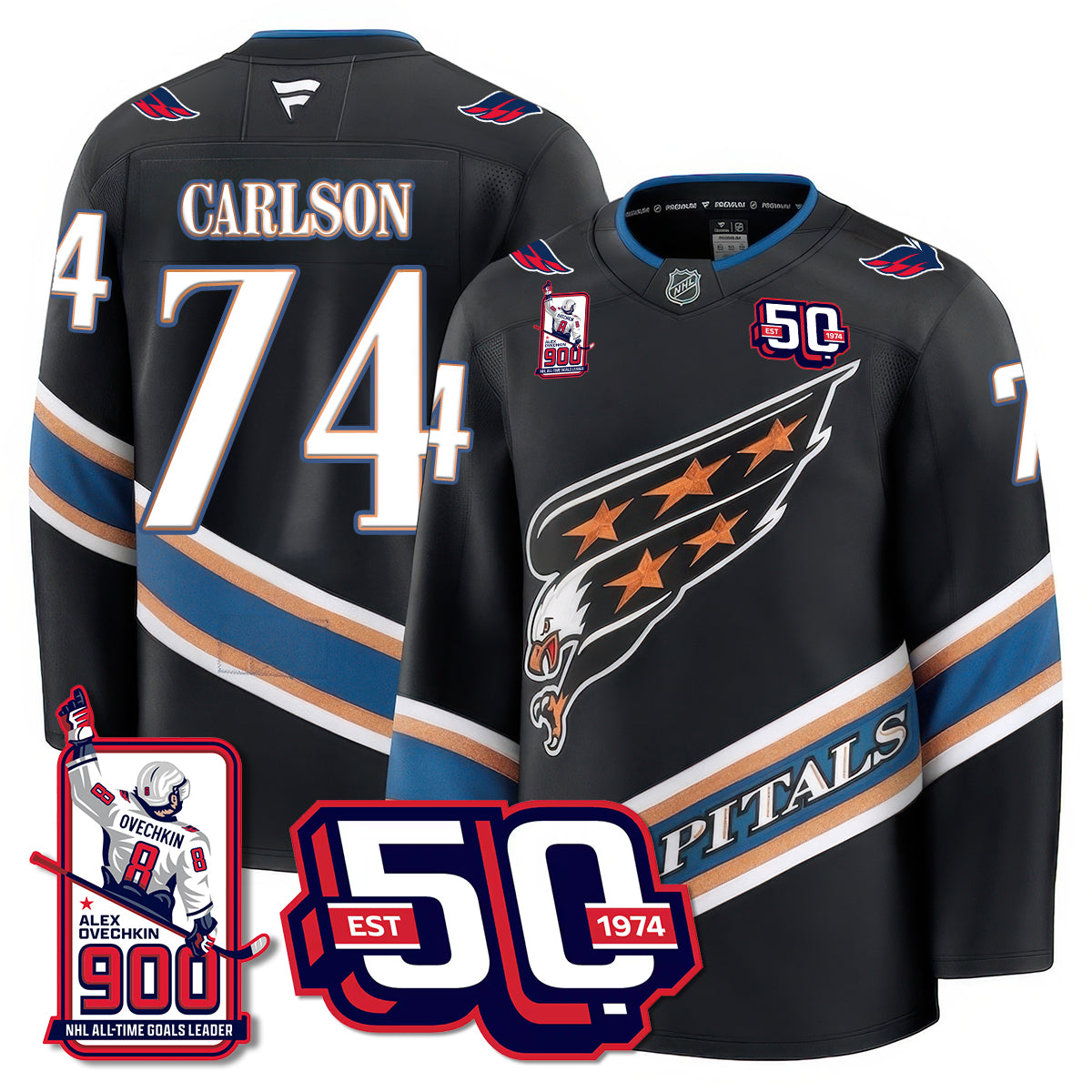 WSH 2025 Premium Jersey - 900 GOALS -  All Stitched-DTD