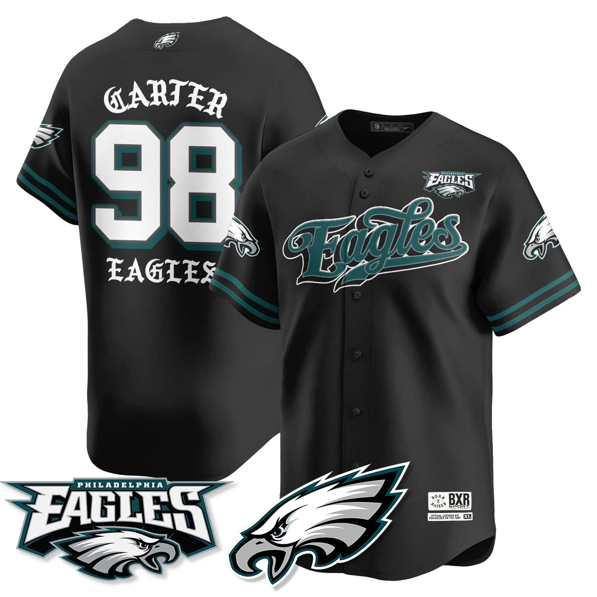 PHI Born x Raised Baseball Jersey - All Stitched-DTD