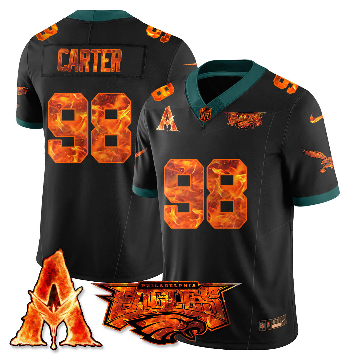 PHI x Avatar 3 Fire and Ash Jersey - Stitched-DTD