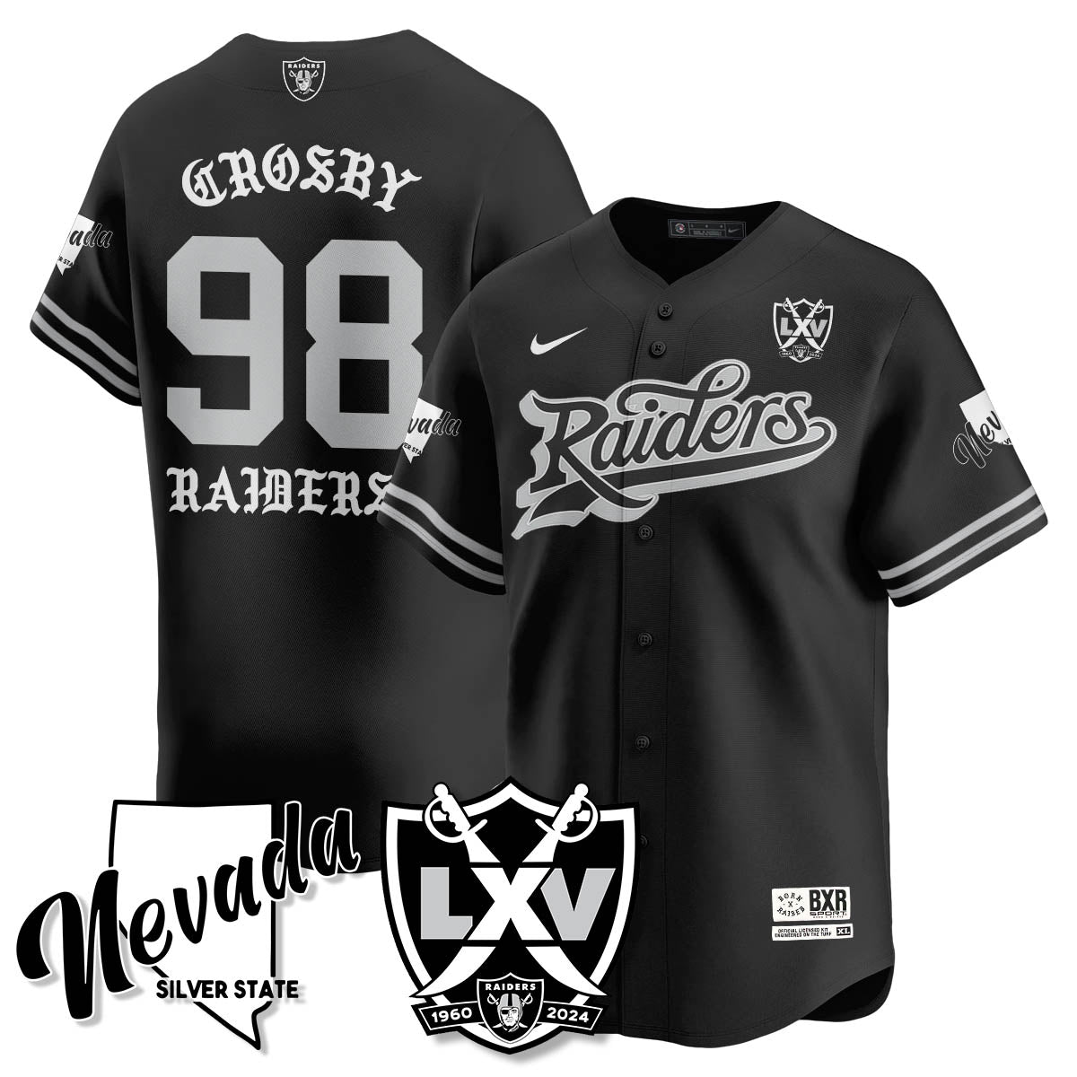 LVR Born x Raised Baseball Jersey - All Stitched-DTD