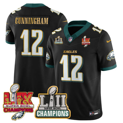 PHI LII-LIX Super Bowl Champions Vapor Limited Gold Jersey - All Stitched-DTD