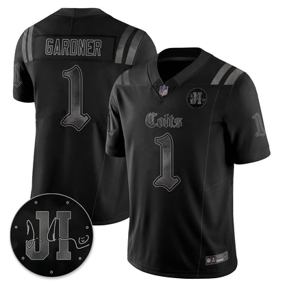 IND 'Dark Gothic' Vapor Limited Jersey - Jim Irsay Patch - All Stitched-DTD