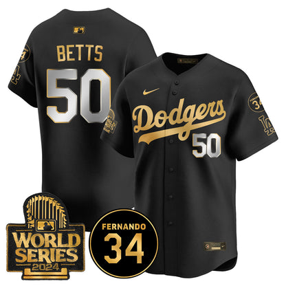 Dodgers Fernando Valenzuela Memorial Jersey - All Stitched-DTD