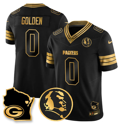 GB 4-Time Champions Vapor Limited Jersey - John Madden Patch - All Stitched-DTD
