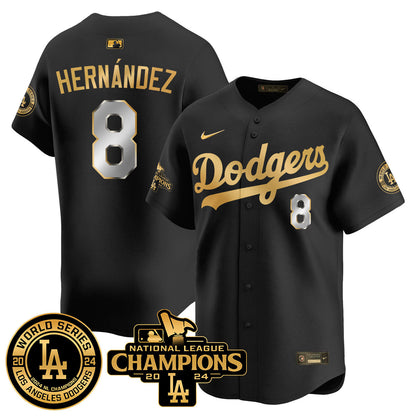 LAD World Series NL Champions Jersey - All Stitched-DTD