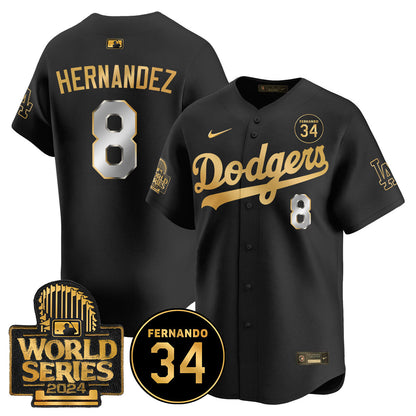 Dodgers Fernando Valenzuela Memorial Jersey - All Stitched-DTD