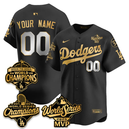 Yoshinobu Yamamoto LAD 2025 World Series MVP Jersey - All Stitched-DTD