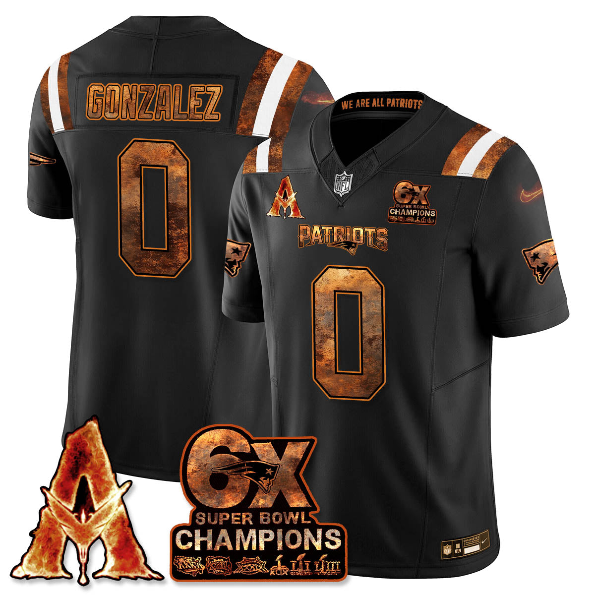 NE x Avatar 3 Fire and Ash Jersey V2 - Stitched